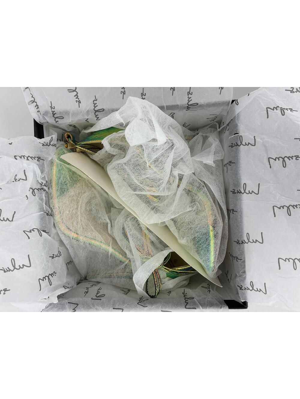 Lulus Ledah Hologram Snake High Heel Sandals with Clear Strap Size 6.5 M - Picture 7 of 7